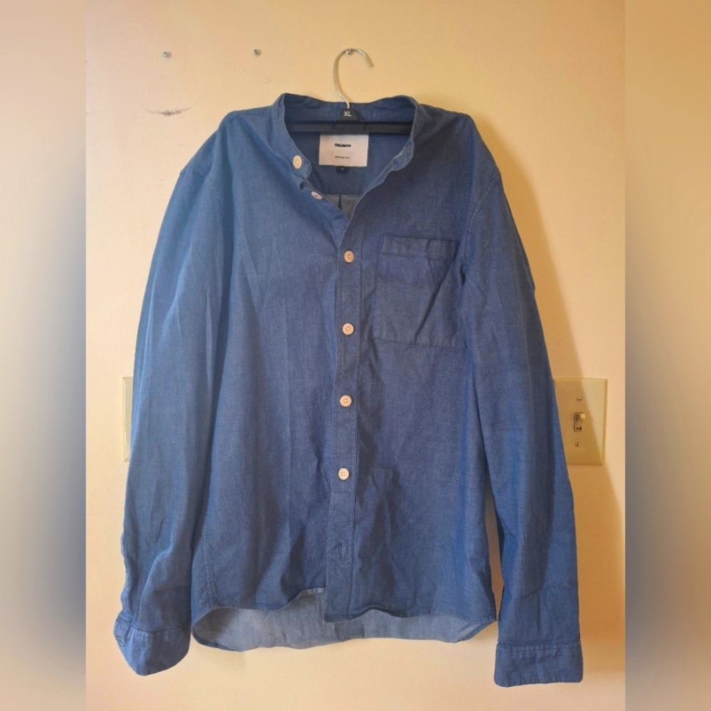 Blue Button-Up Shirt